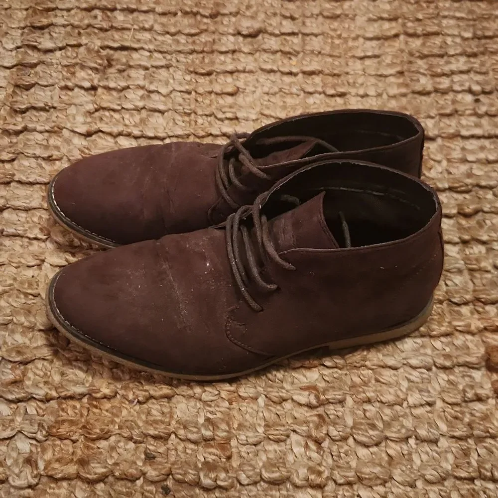 London Fog Seude Leather Chukka Boots 10.5